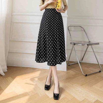 🔥Hot Sale 49% off🌟🍒 Women Vintage Polka Dot Slim High Waist Dress
