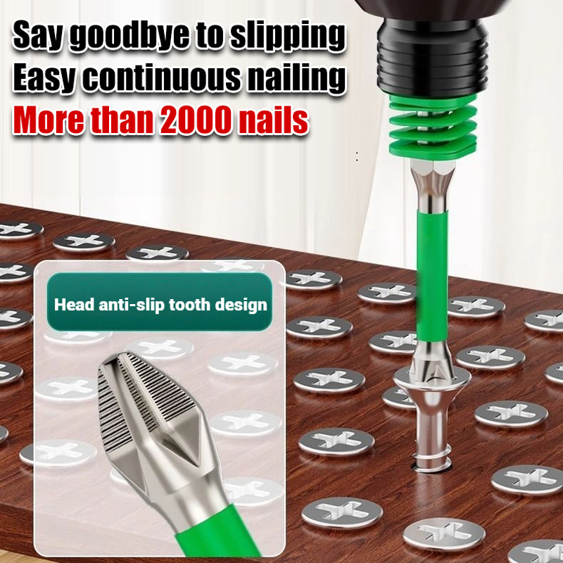 🔥Hot Sale 49% off🌟🛠️ Anti-Slip Magnetic Phillips Bit with Spring