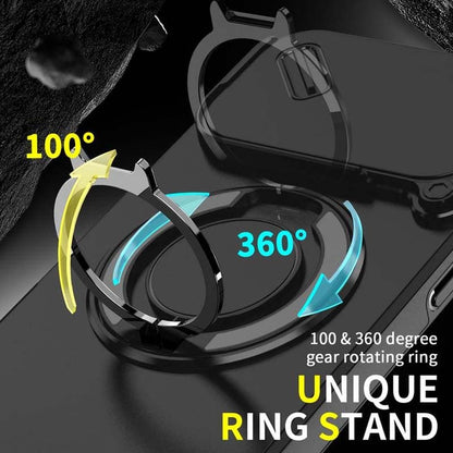 🔥Hot Sale 49% off🌟🛡️ Magnetic Phone Case with Ring Stand For iPhone.airbag military protection