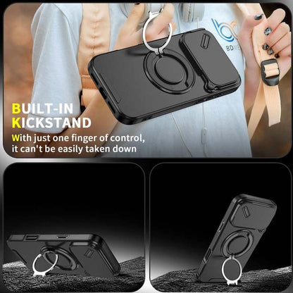🔥Hot Sale 49% off🌟🛡️ Magnetic Phone Case with Ring Stand For iPhone.airbag military protection