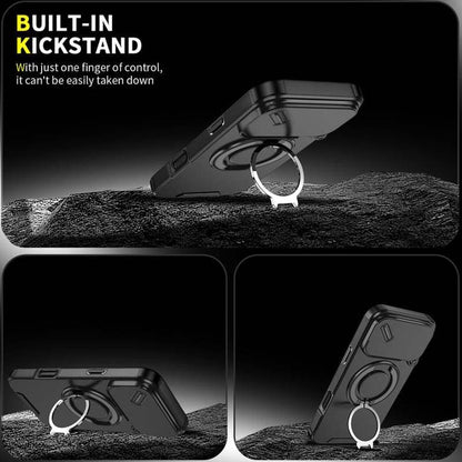 🔥Hot Sale 49% off🌟🛡️ Magnetic Phone Case with Ring Stand For iPhone.airbag military protection