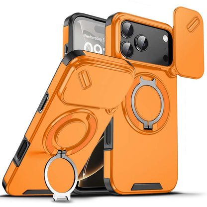 🔥Hot Sale 49% off🌟🛡️ Magnetic Phone Case with Ring Stand For iPhone.airbag military protection