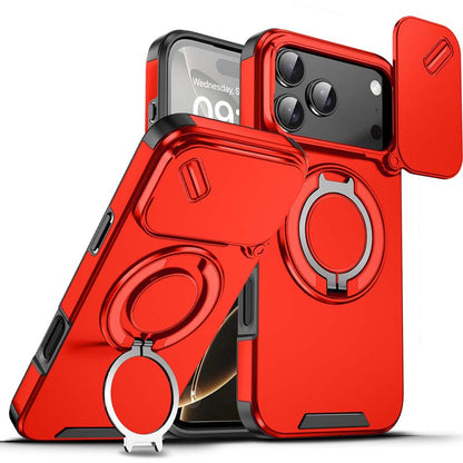 🔥Hot Sale 49% off🌟🛡️ Magnetic Phone Case with Ring Stand For iPhone.airbag military protection