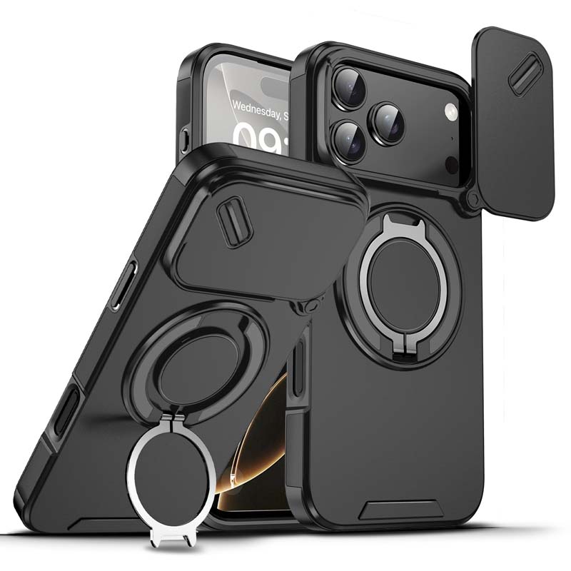 🔥Hot Sale 49% off🌟🛡️ Magnetic Phone Case with Ring Stand For iPhone.airbag military protection