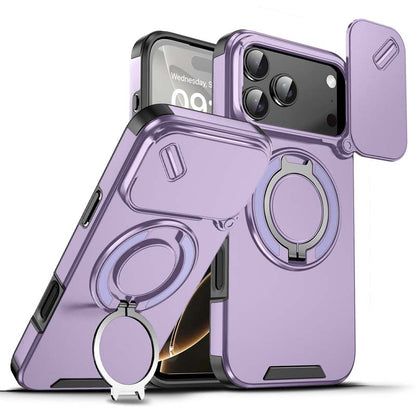 🔥Hot Sale 49% off🌟🛡️ Magnetic Phone Case with Ring Stand For iPhone.airbag military protection