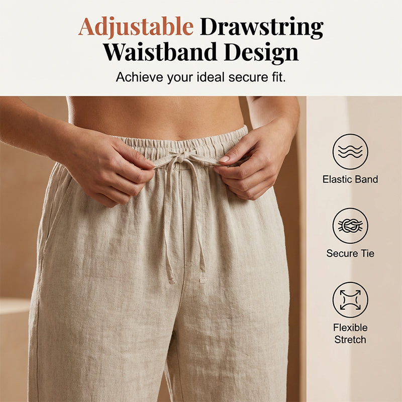 👖 Women's Casual Cotton Linen Capris