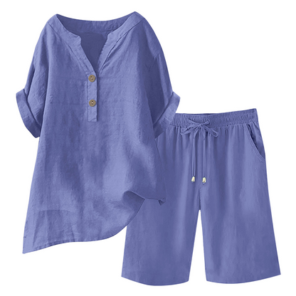 🔥Hot Sale 49% off🌟♀️ Women's Cotton Linen 2-Piece Outfit Set