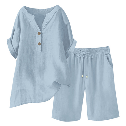🔥Hot Sale 49% off🌟♀️ Women's Cotton Linen 2-Piece Outfit Set