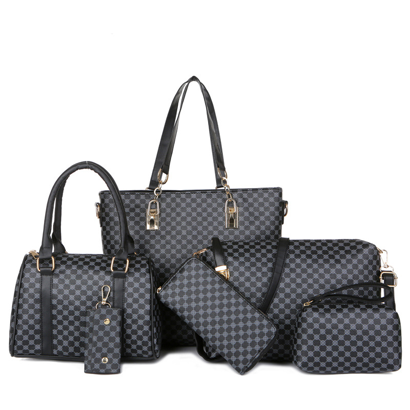 Stylish Printed 6-in-1 Mother & Baby Bag Set
