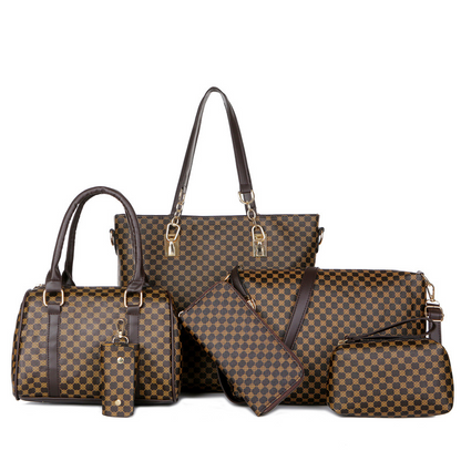 Stylish Printed 6-in-1 Mother & Baby Bag Set