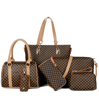 Stylish Printed 6-in-1 Mother & Baby Bag Set