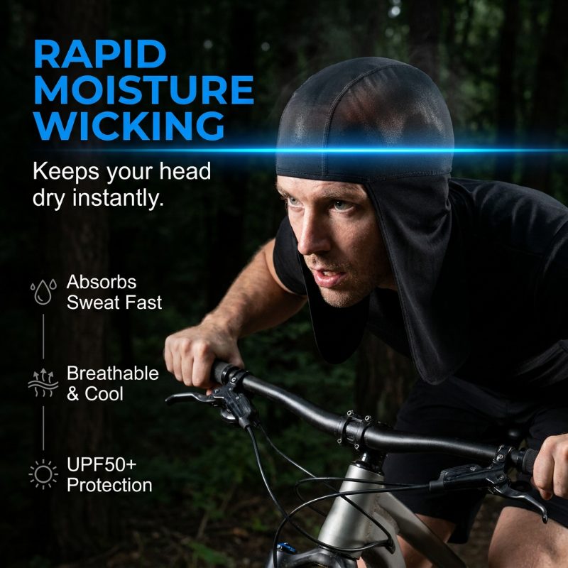 ☀️🩵Breathable Outdoor Skull Cap with Neck Cover