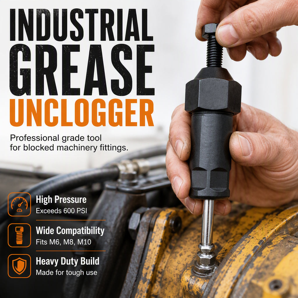 ⚙️ Professional Heavy-Duty Grease Zerks Unclogging Tool 🔩 — Built for Tough Maintenance Jobs! 🚀