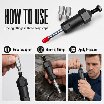 ⚙️ Professional Heavy-Duty Grease Zerks Unclogging Tool 🔩 — Built for Tough Maintenance Jobs! 🚀