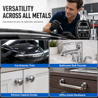 🔧 Easy DIY Chrome Restoration System – Long-Lasting Protection & High Gloss 🚗